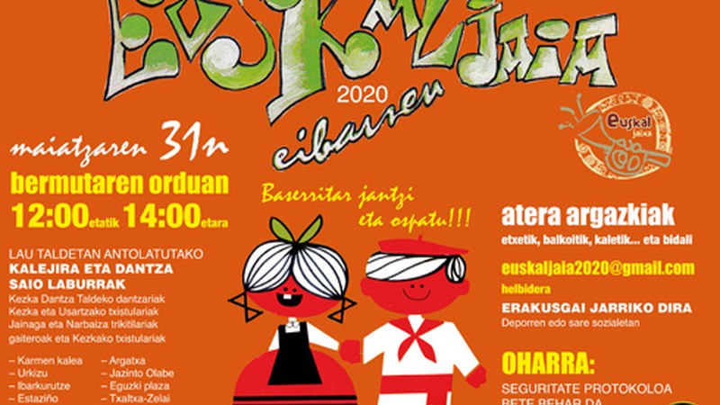 Baserritar jantzi eta ospatu Euskal Jaia domekan