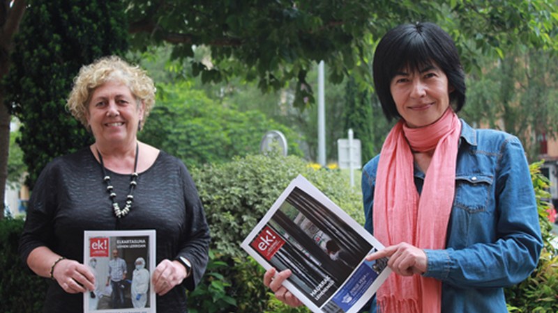 Belen Ulazia eta Itziar Albizu (...eta kitto! astekariko publizistak): “Herriko bezero guztientzako eskaintza bereziak egongo dira”