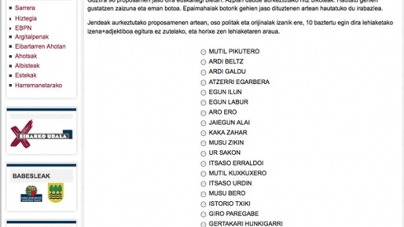 Berba bikoteei botoa emateko epea zabalik