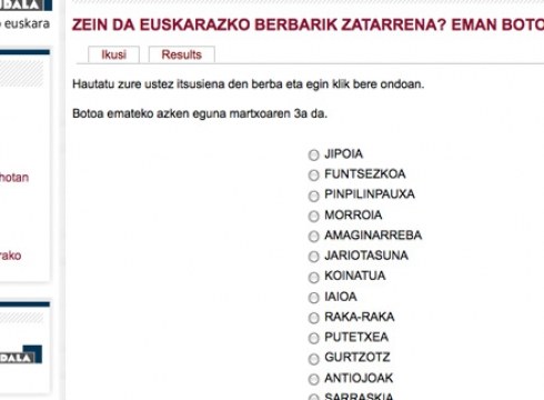 Berba zatarrenari botua emateko epea zabalik