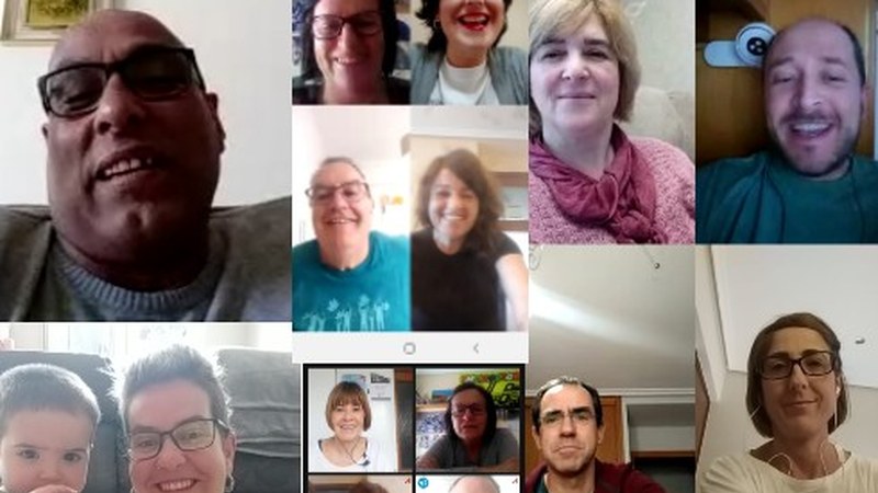 Berbalagunek online elkartzen jarraitzen dute, euskera praktikatzeari uko egin gabe