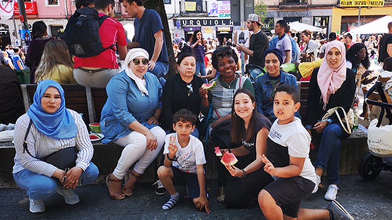 Berbalagunek primerako eguna pasatu zuten Bilbon, Munduko Arrozak jaialdian