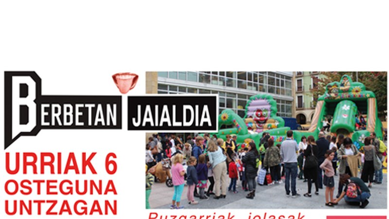 Berbetan jaialdia ospatuko da ostegun honetan Untzaga plazan eta 2 eta 8 urte bitarteko umeek hartu dute parte