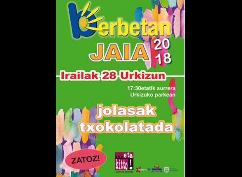 Gaur arratsaldean Berbetan Urkizuko parkean