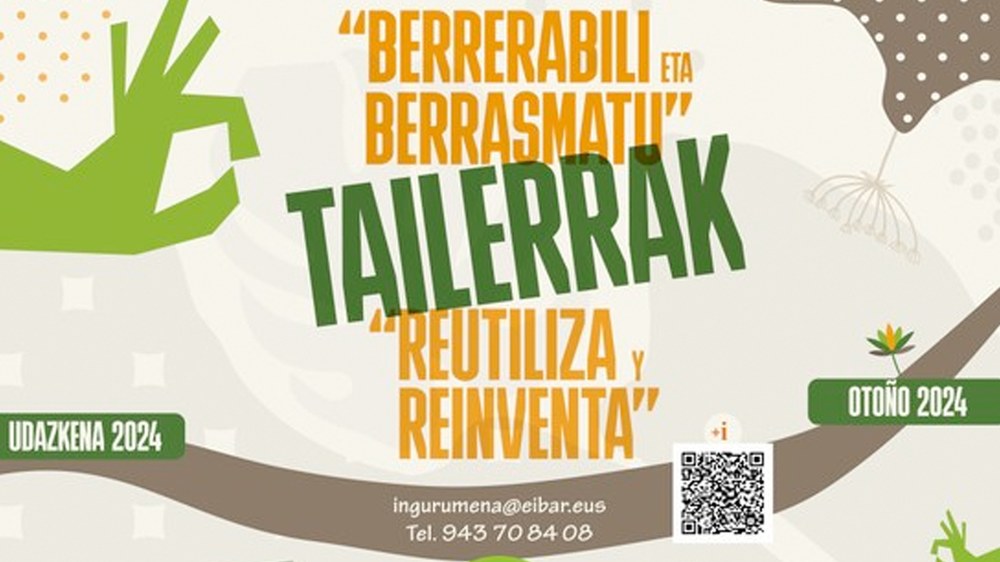 ‘Berrerabili eta berrasmatu’ tailerren udazkeneko edizioa egingo da urria eta abendua bitartean