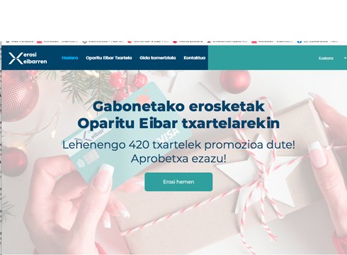 Berriztu egin dute `www.erosieibarren.eus´, Eibarko merkataritzaren erreferentziazko atari digitala izateko asmoz