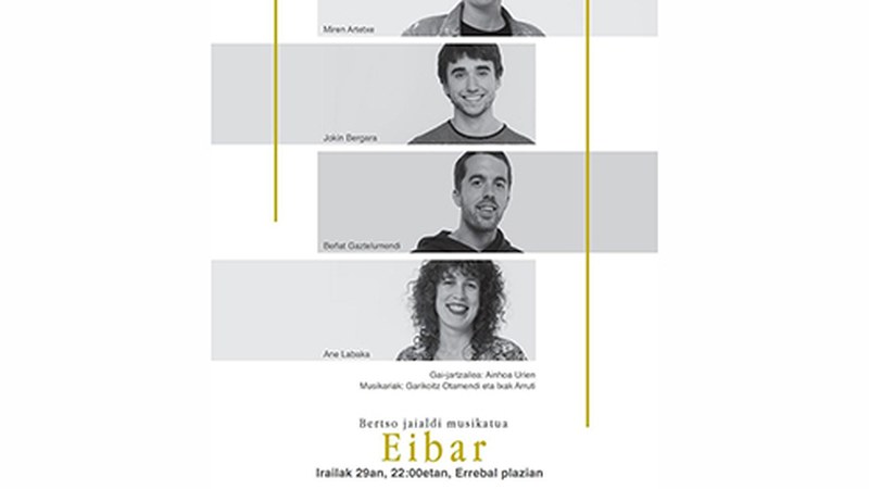 Bertso musikatuen jaialdia egingo da gaur gauean Errebalen