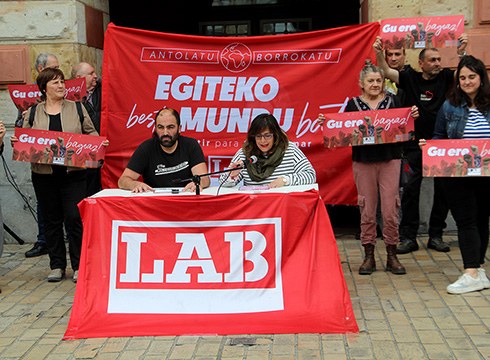 "Beste mundu bat" aldarrikatuko du LAB sindikatuak Maiatzaren Lehenean