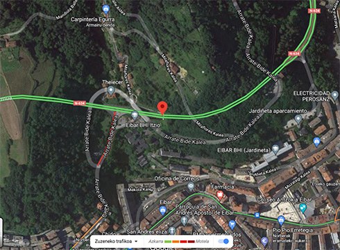 Bi lagun zauritu dira gauean, N-634 errepideko tunel batean gertatu den auto istripuan