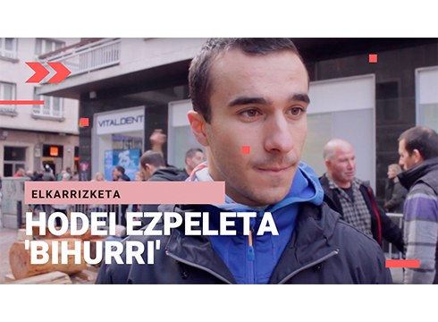 [BIDEOA] Hodei Ezpeleta 'Bihurri': “Poztasuna ematen du txapela janzteak”