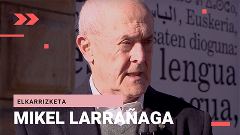[BIDEOA] Mikel Larrañaga: "Oin beste bando bat agertziak esan nahi dau 40 urtian mantendu egin dala izpiritu eta helburu hura"