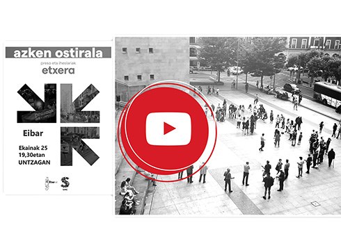 [BIDEOA] Presoen aldeko gaurko ekitaldia berezia bihurtu dute Jaixak Herrixak Herrixandako taldekoek