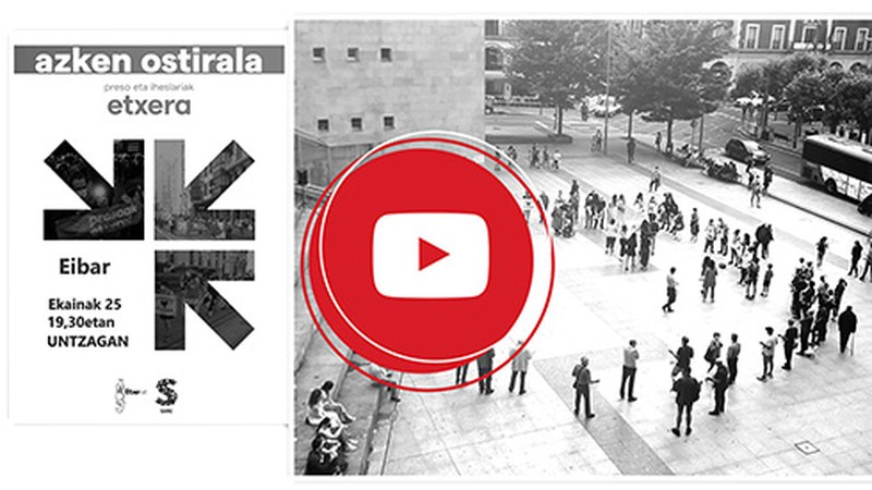 [BIDEOA] Presoen aldeko gaurko ekitaldia berezia bihurtu dute Jaixak Herrixak Herrixandako taldekoek