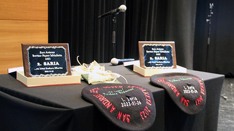 San Andres Bertso-Paper Lehiaketako irabazleak