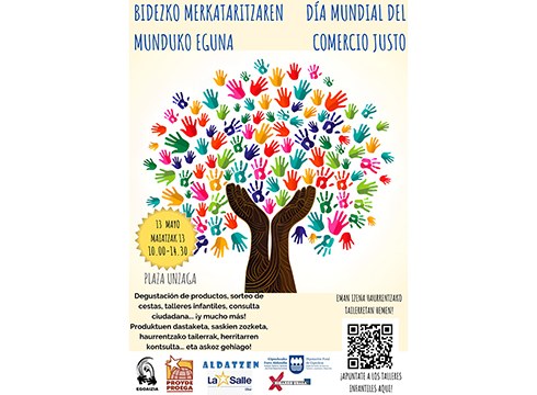 Bidezko Merkataritzaren Munduko Eguna ospatzeko jarduerak antolatu dituzte zapatu goizerako