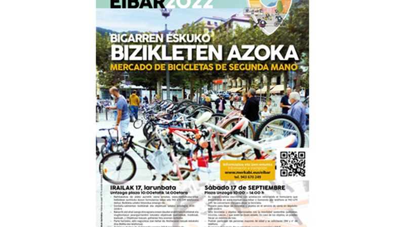 Bigarren eskuko bizikleten azoka egongo da bihar Untzagan