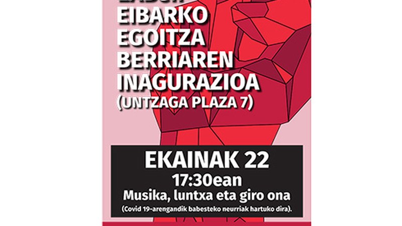 Bihar arratsaldean inauguratuko du LAB sindikatuak Eibarko egoitza berria