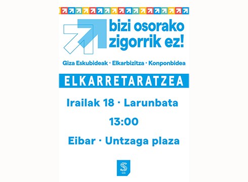 Bihar elkarretaratzea egingo da Untzagan, bizi osorako zigorren aurka eta giza eskubideen alde