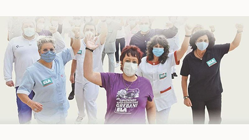 Bihar greba egitera deitu dituzte zaintza-lanetan ari diren 40.000 behargin