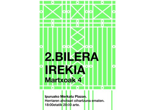 Bihar, martxoaren 4an, egingo da bigarren bilera irekia Ipuruako merkatu plazan