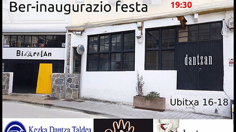 Biharrian Dantzan ezagutu nahi dutenentzat ber-inaugurazio festa egingo dute bihar