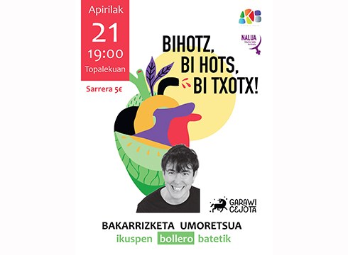 "Bihotz, bi hots, bi txotx" umorezko bakarrizketa eskainiko du Garazi San Martinek barixakuan Topalekuan