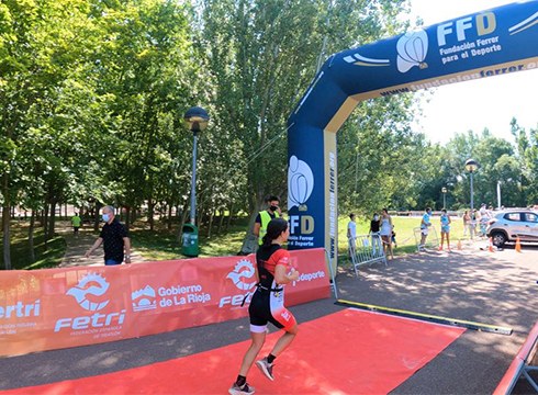 Bikain aritu ziren eibartarrak Logroñoko Espainiako Triatloi Txapelketa Olinpikoan