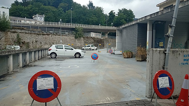 Bittor Sarasketako aparkalekua itxi dute, epaitegi zaharreko lanen ondorioz