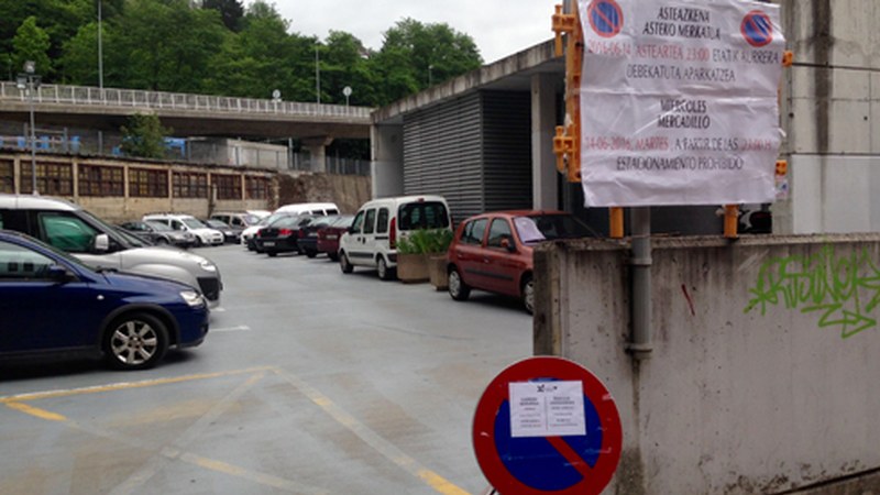 Bittor Sarasketako aparkalekuan izango da eguazteneko azoka