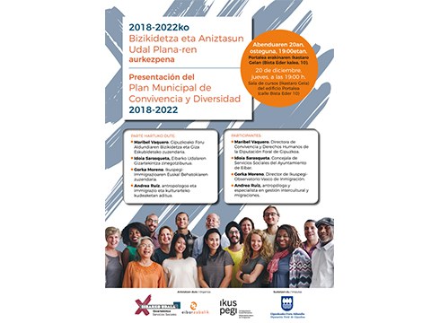 Bizikidetza eta Aniztasun Plana aurkeztuko du bihar Udalak