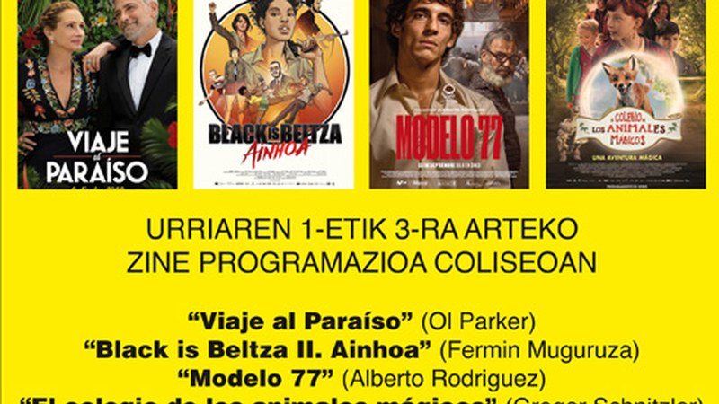 “Black is Beltza 2. Ainhoa” animaziozko pelikula eskainiko dute gaur Coliseoan