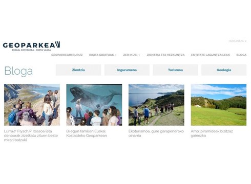 Bloga estreinatu du Geoparkeak