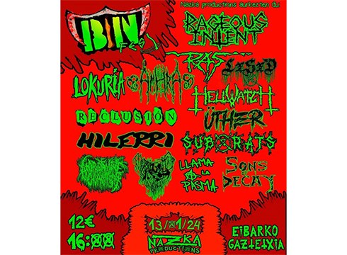 Bring the Noize Fest kontzertu-jaialdia egingo da bihar Eibarko Gaztetxian