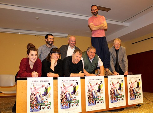 Coliseo antzokian saio bikoitzean eskainiko den “Martin Zalakain” ikuskizuna aurkeztu dute