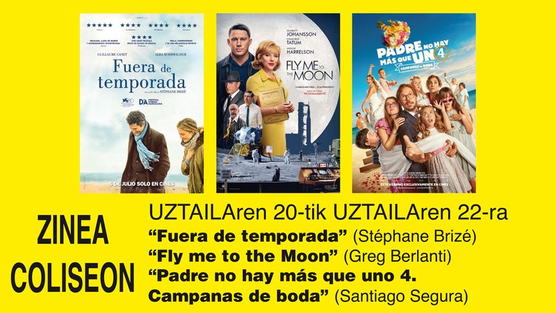 Coliseok asteburu honetan itxiko du asteburuetako zine-denboraldia