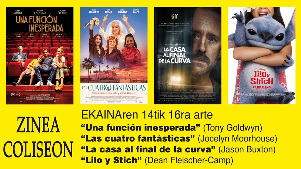 Coliseoko umeentzako pelikulak bi saio izango ditu zapatuan