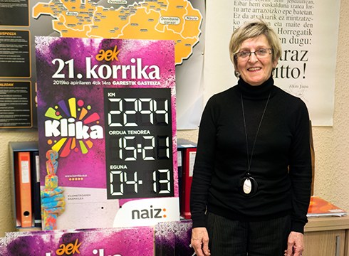 Coral Calvo, Korrika-ko arduraduna Eibarren: “Korrikako lekukoa hartzean energia berezia sentitzen da”