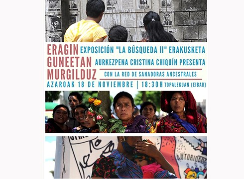 Cristina Chiquin argazki-kazetariaren erakusketa aurkeztuko dute gaur 18:30ean Topalekuan