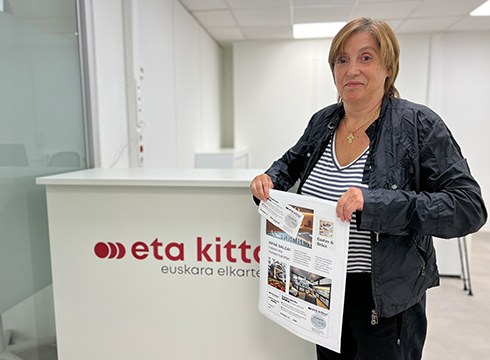 Elena Zabaleta Lizarralde da Sagardo Egunean zozketatu zen 'Luxuzko asteburuaren' irabazlea