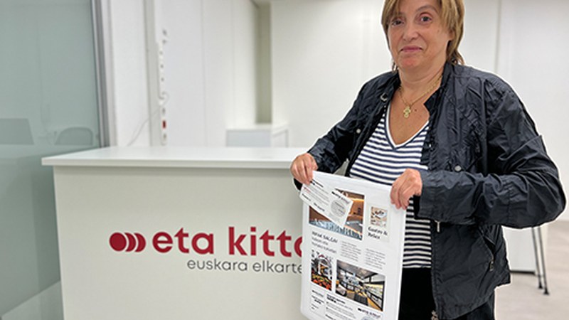 Elena Zabaleta Lizarralde da Sagardo Egunean zozketatu zen 'Luxuzko asteburuaren' irabazlea