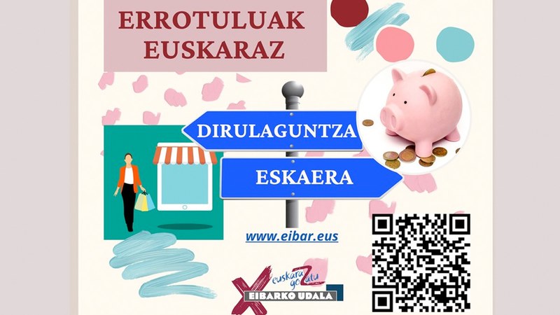 Dagoeneko eska daitezke herriko establezimenduetako errotuluak euskaraz jartzeko dirulaguntzak