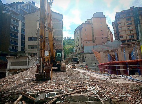 Datorren astean hasiko dira Errekatxuko obrako hondakinak kentzeko lanak