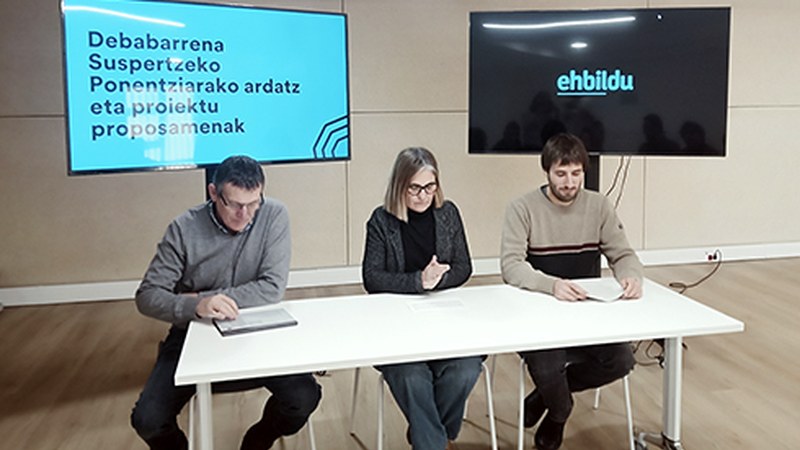 Debabarrena Suspertzeko Ponentziarako proposamenak aurkeztu ditu gaur EH Bilduk