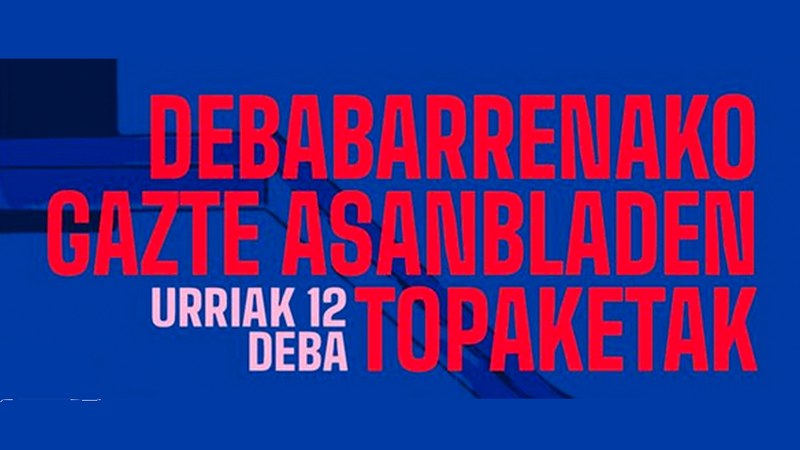 Debabarreneko Gazte Asanbladen Topaketak egingo dira urriaren 12an Deban