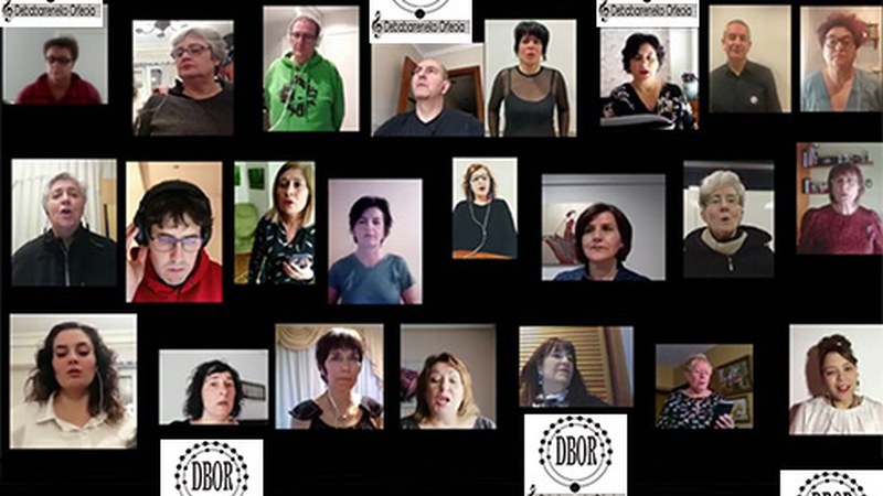 Debabarreneko Orfeoiak konfinamenduan jarraitzen du lanean, bakoitzak bere etxetik