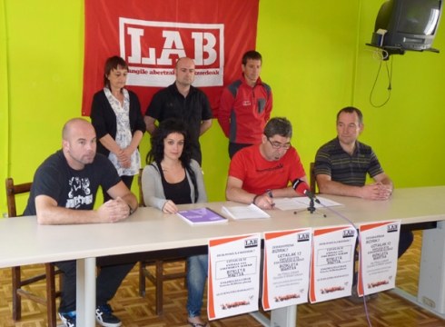 Debaldea Bizirik enpleguaren aldeko martxa egingo da eguenean, LABek deituta