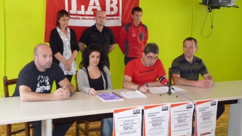 Debaldea Bizirik enpleguaren aldeko martxa egingo da eguenean, LABek deituta
