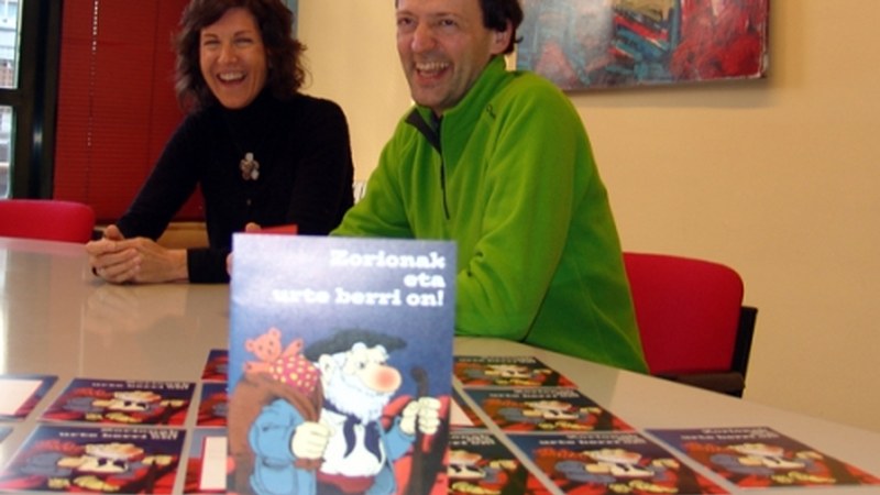 Dena prest Olentzero eta Hiru Erregeei harrera egiteko