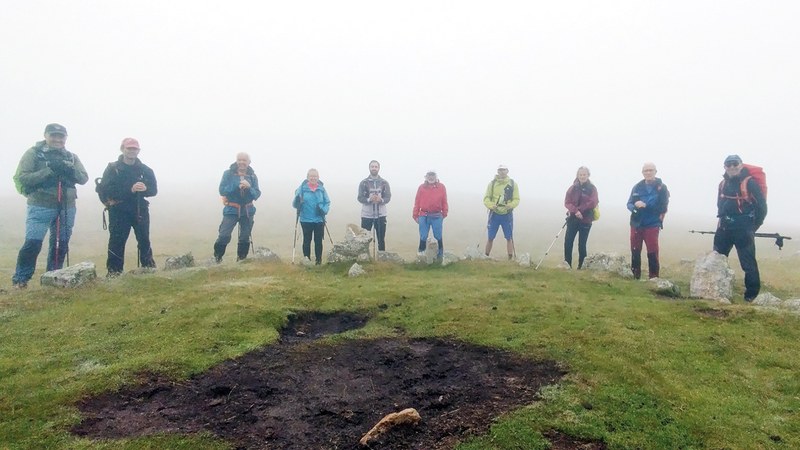 Deporreko 17 mendizale izan ziren Iparraldera egindako irteeran