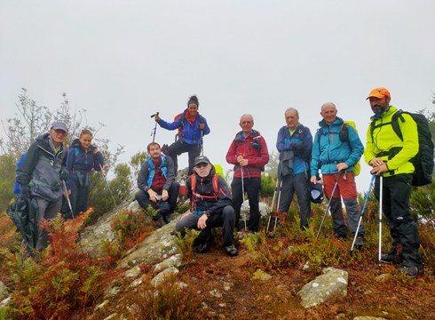 Deporreko mendizaleak Arantzazu-Brinkola ibilbidea egin zuten zapatuan